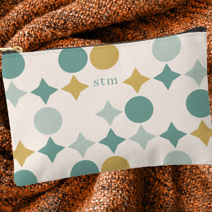 Moderne stijlvolle retro patroon monogram etui