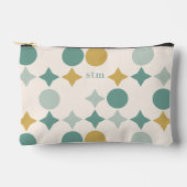 Moderne stijlvolle retro patroon monogram etui (Voorkant)