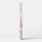 Moderne, stijlvolle roos gouden zilveren glitter d Case-Mate iPhone case (Achterkant / Rechts)