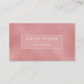 Moderne, stijlvolle roze Folie, getextureerd Profe Visitekaartje (Voorkant)