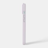Moderne stijlvolle roze monogram iPhone 15 case (Linkerkant)
