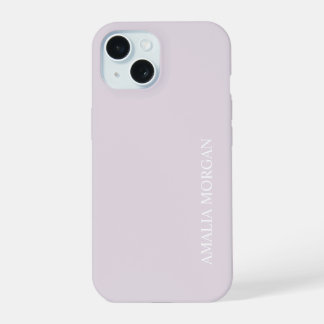 Moderne stijlvolle roze monogram iPhone 15 case