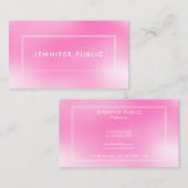 Moderne stijlvolle roze Paarse creatieve chique Sj Visitekaartje (Voorkant / Achterkant)