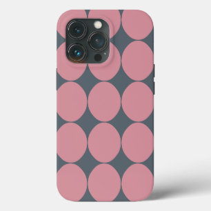 Moderne Stijlvolle Roze Stippen iPhone 13 Pro Hoesje