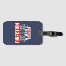 Moderne stijlvolle rugzak voor reizigers bagagelabel