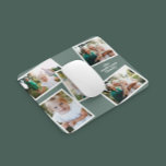 Moderne stijlvolle sage voor multi-fotofamilie, gr muismat<br><div class="desc">Moderne,  stijlvolle multifotoreporganisatie voor thuisgebruik. De grijze kleur kan worden gewijzigd.</div>