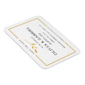 Moderne stijlvolle Save the Date. Elegant Wedding Magneet (Rechterzijde)