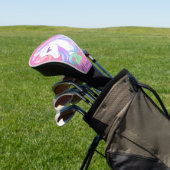 Moderne stijlvolle Schattigee eenhoorn Golfheadcover (Insitu)