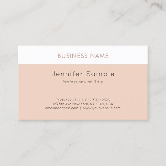 Moderne, stijlvolle, schone luxe laptop visitekaartje (Voorkant)