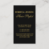 Moderne stijlvolle schoonheidsspecialiste make-up  visitekaartje (Achterkant)