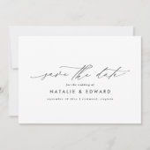 Moderne stijlvolle script elegante typografie brui save the date (Voorkant)