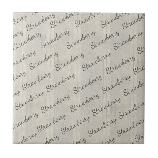 Moderne stijlvolle script tekst in rokerig patroon tegeltje (Voorkant)