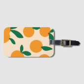 Moderne, stijlvolle Sinaasappels van citrusvruchte Bagagelabel (Voorkant (horizontaal))