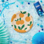 Moderne, stijlvolle Sinaasappels van citrusvruchte Papieren Bordje (Feest)