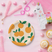 Moderne, stijlvolle Sinaasappels van citrusvruchte Papieren Bordje (Feest)