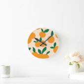 Moderne, stijlvolle Sinaasappels van citrusvruchte Ronde Klok (Huis)