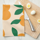 Moderne, stijlvolle Sinaasappels van citrusvruchte Theedoek (Quarter Fold)