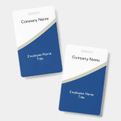 Moderne, stijlvolle Sjabloon bedrijfspaspoort Badge (Voor- en achterkant)