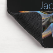 Moderne, stijlvolle Star Monogrammed Muismat (Hoek)