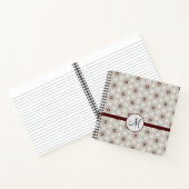 Moderne stijlvolle stijlvolle elegante monogram op notitieboek (Binnen)