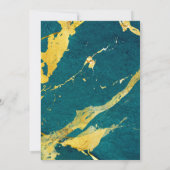 Moderne stijlvolle stijlvolle gouden trouwdag kaart (Achterkant)