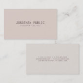 Moderne, stijlvolle, stijlvolle Sjabloon elegante Visitekaartje (Voorkant / Achterkant)