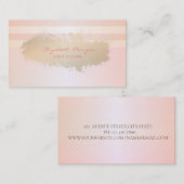 Moderne stijlvolle streep, verflijn visitekaartje (Voorkant / Achterkant)