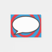 Moderne stijlvolle stripverhaal bubbel post-it® notes (Voorkant)