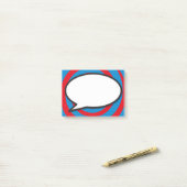 Moderne stijlvolle stripverhaal bubbel post-it® notes (Op bureau)