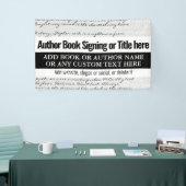 Moderne stijlvolle tekst voor schrijvers boek onde spandoek (Beurs)