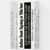 Moderne stijlvolle tekst voor schrijvers boek onde spandoek (Verticaal)