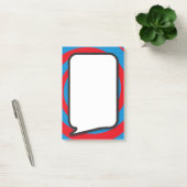 Moderne stijlvolle tekstballon in stripstijl post-it® notes (Kantoor)