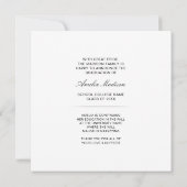 Moderne, stijlvolle, transparante tekstfoto Afstud Aankondiging (Achterkant)