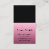 Moderne, stijlvolle trendy chic nagellak visitekaartje (Achterkant)