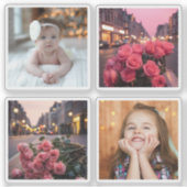 Moderne stijlvolle trendy gepersonaliseerde aangep sticker (Voorkant)