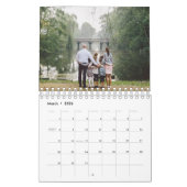 Moderne stijlvolle trendy script familie foto maan kalender (Mar 2026)