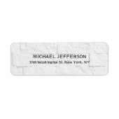 Moderne stijlvolle trendy unieke speciale grijze m etiket (Voorkant)