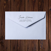 Moderne Stijlvolle Typografie Script Retouradres Rubberstempel