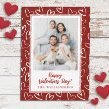 Moderne Stijlvolle Valentijnsdag Familiefoto