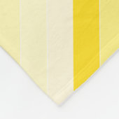 Moderne, stijlvolle Vanilla Yellow White Stripes T Fleece Deken (Hoek)