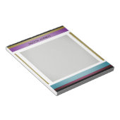 Moderne, stijlvolle, veelzijdige persoonlijke naam notitieblok (Schuin)