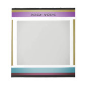 Moderne, stijlvolle, veelzijdige persoonlijke naam notitieblok (Voorkant)