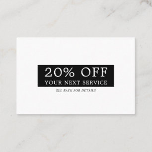 Moderne, stijlvolle verpakking - om het even welke kortingskaartje