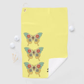 Moderne stijlvolle  vlinders golfhanddoek (Insitu)