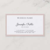 Moderne, stijlvolle vormgeving elegante kleuren in visitekaartje (Achterkant)