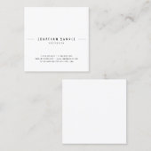 Moderne stijlvolle vormgeving elegante Sjabloon bo Vierkante Visitekaartje (Voorkant / Achterkant)