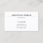 Moderne stijlvolle vormgeving met elegant design, visitekaartje (Voorkant)