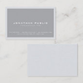 Moderne, stijlvolle vormgeving met grijze vlek visitekaartje (Voorkant / Achterkant)