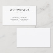 Moderne stijlvolle vormgeving, stijlvol design visitekaartje (Voorkant / Achterkant)