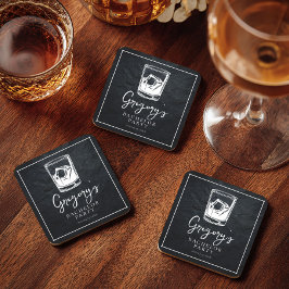 Moderne stijlvolle vrijgezellenfeest kartonnen onderzetters